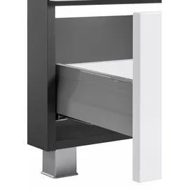 WELLTIME Waschbeckenunterschrank Ravenna 60 x 59 x 35 cm Grau