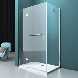 mai & mai Eckdusche mit Drehtür rechts 90 x 70 cm transparent Sicherheitsglas R04k