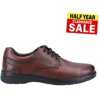 Hush Puppies Marco Klassisch Leder Schnürer Smart Freizeit Herren Schuhe Brown
