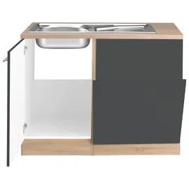 OPTIFIT Spülenschrank Kalmar 0 x 0 x 0 cm Grau