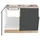 OPTIFIT Spülenschrank Kalmar 0 x 0 x 0 cm Grau