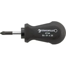 Stahlwille Kreuzschlitzschraubendreher DRALL PZ Größe 2 Klingen-L.25mm