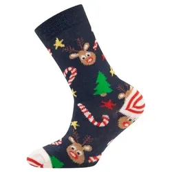 Ewers Socken Zuckerstangen navy, 16/17