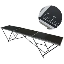 Trutzholm Tapeziertisch Alu Flohmarkttisch 300x60 cm Klapptisch klappbar mit Messskala