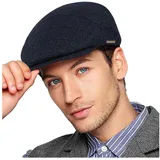 LuxusKollektion Schirmmütze Schiebermütze Herren Gatsby Newsboy Schirmmütze Einheitsgröße Blau blau