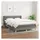 vidaXL Boxspringbett mit Matratze Dunkelgrau 140x200 cm Stoff