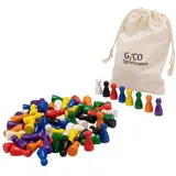 Gico 80 Halmakegel 24x12 aus Holz Set in 8 Farben - 2131