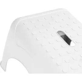 Ondis24 Tritthocker Step Stool, aus Kunststoff 1 Stufe, weiß