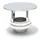 ASTEC Regenhaube DN113-300 Edelstahl transparent/weiß