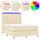 vidaXL Boxspringbett 140 x 200 cm Creme