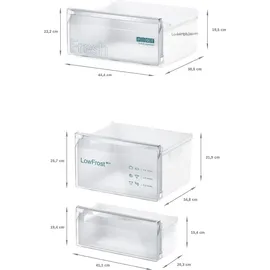 Siemens iQ100 KI87VNSE0 Einbau-Kühlgefrierkombination (270 l, 1772 mm hoch)