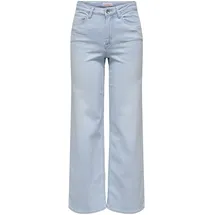 Only ONLMADISON BLUSH HW Wide DNM CRO495 NOOS Turquoise/Light Blue Bleached Denim XS(34)/34