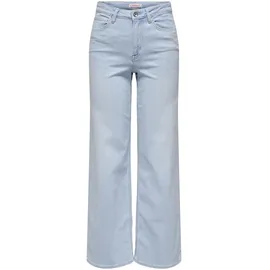 Only ONLMADISON BLUSH HW Wide DNM CRO495 NOOS Turquoise/Light Blue Bleached Denim XS(34)/34