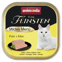 Animonda Vom Feinsten Mildes Menü 100g Schale Katzennassfutter 32 x 100 Gramm Pute + Käse