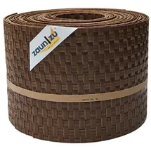zaun|zu® Sichtschutzstreifen 10 x 255 cm Honigbraun Rattan