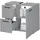 BASIC by Balculina Waschbeckenunterschrank BASIC BY BALCULINA "Vanice, Badezimmerschrank B/H/T 70x60x35cm", grau, B:70cm H:60cm T:35cm, FSC-zertifizierter Holzwerkstoff, Schränke, Waschbeckenunterschrank, Breite 70cm, Softclose, FSC-Mix 70%,Made in Europa