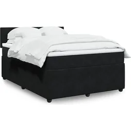 vidaXL Boxspringbett 140 x 200 cm Schwarz