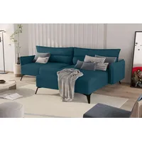 99rooms Norman Ecksofa Cordstoff LINCOLN Türkis Rechts ohne