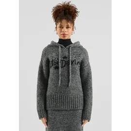 QS Flauschiger Kapuzenpullover grau XXL