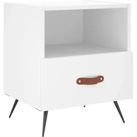 vidaXL Nachtschrank 40 x 35 x 47,5 cm Weiß