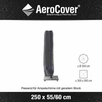 AeroCover Schirmhülle Ø 3,5 m H250 x 55/60 cm Polyester Grau