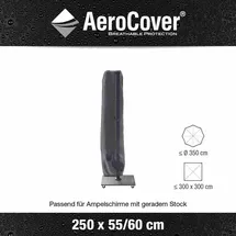 AeroCover Schirmhülle Ø 3,5 m H250 x 55/60 cm Polyester Grau