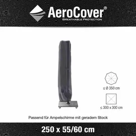 AeroCover Schirmhülle Ø 3,5 m H250 x 55/60 cm Polyester Grau