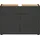 KADIMA DESIGN Waschbeckenunterschrank 80 x 60 cm Grau/Beige