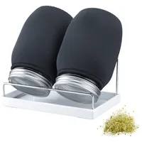 Westmark Sprossenglas, Keimglas Set 2 Gläser 950 ml,