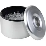 Buddy ́s Bar - Großer Eiswürfelbehälter mit 6 Litern Fassungsvermögen, Eiseimer/Eisbox Aluminium - 27 cm x 27 cm x 20 cm, Nicht spülmaschinengeeignet