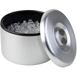 Buddy ́s Bar - Großer Eiswürfelbehälter mit 6 Litern Fassungsvermögen, Eiseimer/Eisbox Aluminium - 27 cm x 27 cm x 20 cm, Nicht spülmaschinengeeignet