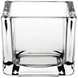 Olympia quadratische Teelichthalter Glas klar
