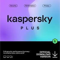 Kaspersky Plus 2024, 1/3/5/10 Geräte - 1 oder 2 Jahre, ESD, Download