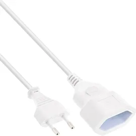 InLine InLine® Euro-Verlängerung, Eurostecker an Eurokupplung, weiß, 1,5m