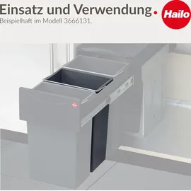 HAILO Inneneimer 10 l Dunkelgrau