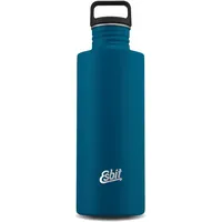 Esbit Trinkflasche Sculptor Edelstahl Trinkflasche mit praktischem Loop Verschluss - 1000 ml in Blau