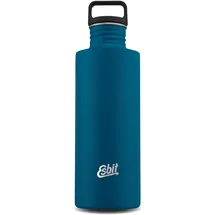 Esbit Trinkflasche Sculptor Edelstahl Trinkflasche mit praktischem Loop Verschluss - 1000 ml in Blau