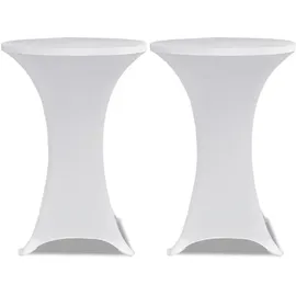 deluke Tischhusse AMAU Weiß Ø 60 cm 2er Set