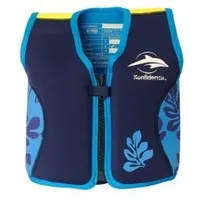 Kinder-Schwimmlernhilfe Aus Neopren, Navy/Blue Palm, Konfidence Jacket Größe: 12-16 kg (18Monate-3 Jahre), Brustumfang 56 CM