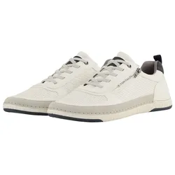 TOM TAILOR Herren Sneaker mit Lochmuster, weiß, Uni, Gr. 41