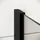 Badplaats Florida Walk-In-Dusche 40 x 200 cm Schwarz Sicherheitsglas