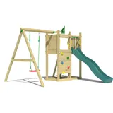 Jungle Gym Spielturm Jungle Gym mit Schaukel und Rutsche Grün