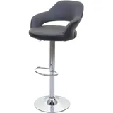 MCW Barhocker F16 45 x 45 x 100 cm Grau/Schwarz