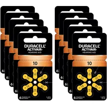 Duracell PILA BOTTONE HEARING AID Pz.6 DA10 DURACELL
