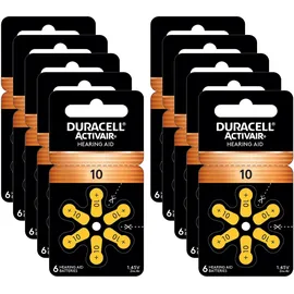 Duracell PILA BOTTONE HEARING AID Pz.6 DA10 DURACELL