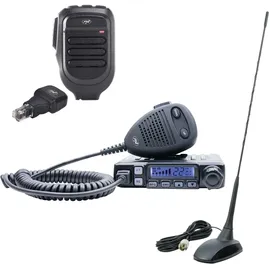 PNI CB Radiosender Kit PNI Escort Hp 7120 ASQ mit CB Antenne PNI Extra 48 und zusätzlichem Mikrofon Dongle mit Bluetooth PNI Mike 65 enthalten