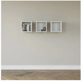 Set One by Musterring Hängeregal Chicago 32 x 32 x 32 cm Weiß