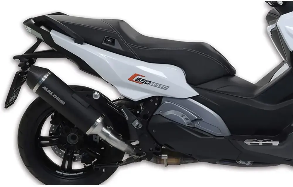 Malossi Maxi Wild Lion Bmw C 650 Nicht Homologierter Schalldämpfer - Black - Not Homologated