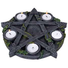 Nemesis Now Teelichthalter Wiccan Pentagram Standard