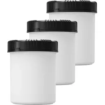kanister-vertrieb Packo Vorratsdosen Set 3-teilig weiß/schwarz 1500 ml